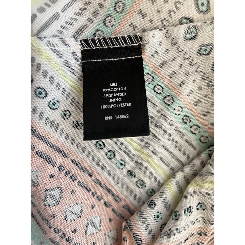 Torrid Insider Collection Womens Size 16 Border Print V Hem Dress Geometric - Picture 7 of 8